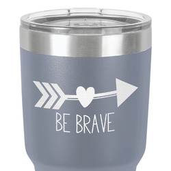 Inspirational Quotes 30 oz Stainless Steel Tumbler - Grey - Single-Sided