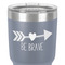 Inspirational Quotes 30 oz Stainless Steel Ringneck Tumbler - Grey - Close Up