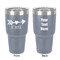 Inspirational Quotes 30 oz Stainless Steel Ringneck Tumbler - Grey - Double Sided - Front & Back