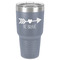Inspirational Quotes 30 oz Stainless Steel Ringneck Tumbler - Grey - Front