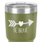 Inspirational Quotes 30 oz Stainless Steel Ringneck Tumbler - Olive - Close Up