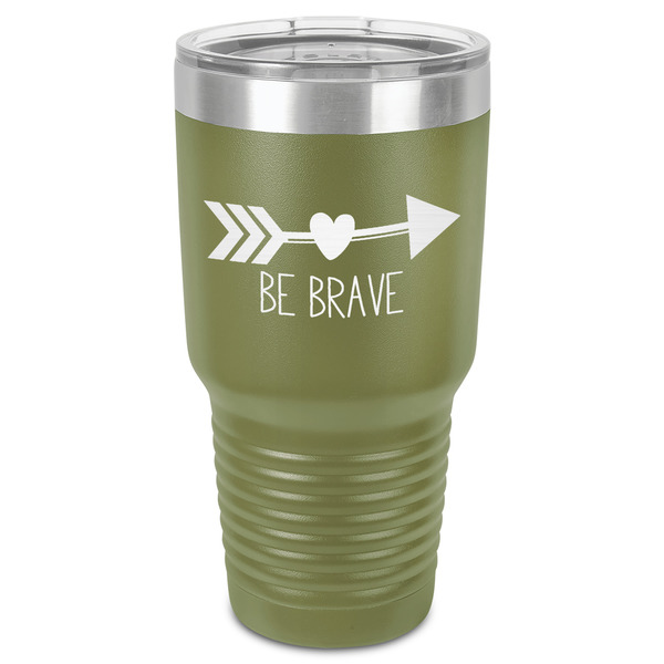 Custom Inspirational Quotes 30 oz Stainless Steel Tumbler - Olive - Single-Sided