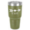 Inspirational Quotes 30 oz Stainless Steel Ringneck Tumbler - Olive - Front