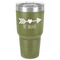 Inspirational Quotes 30 oz Stainless Steel Tumbler - Olive - Single-Sided