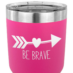 Inspirational Quotes 30 oz Stainless Steel Tumbler - Pink - Single Sided