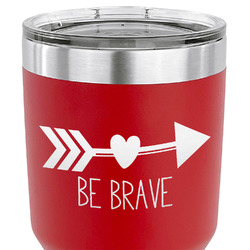 Inspirational Quotes 30 oz Stainless Steel Tumbler - Red - Double Sided