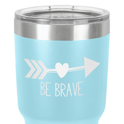 Inspirational Quotes 30 oz Stainless Steel Tumbler - Teal - Single-Sided