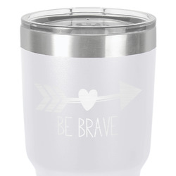 Inspirational Quotes 30 oz Stainless Steel Tumbler - White - Single-Sided