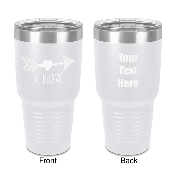Custom Inspirational Quotes 30 oz Stainless Steel Tumbler - White - Double-Sided