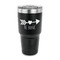 Inspirational Quotes 30 oz Stainless Steel Ringneck Tumblers - Black - FRONT