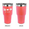 Inspirational Quotes 30 oz Stainless Steel Ringneck Tumblers - Coral - Single Sided - APPROVAL