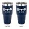 Inspirational Quotes 30 oz Stainless Steel Tumbler - Navy - Double Sided