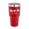 Inspirational Quotes 30 oz Stainless Steel Tumbler - Red - Single Sided