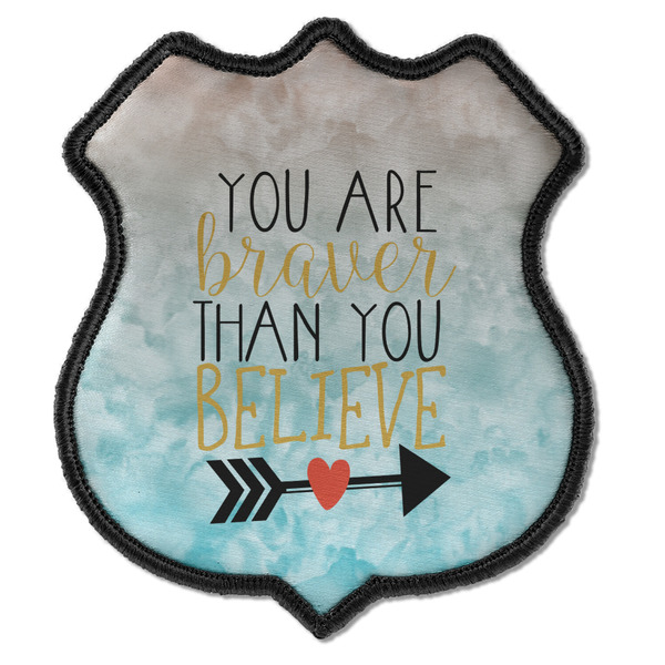 Custom Inspirational Quotes Iron On Shield Patch C