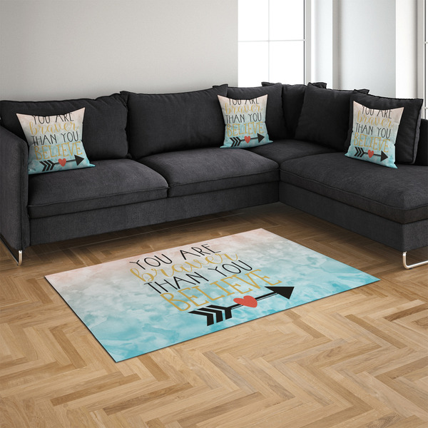 Inspirational Quotes 4'x6' Indoor Area Rugs - IN CONTEXT