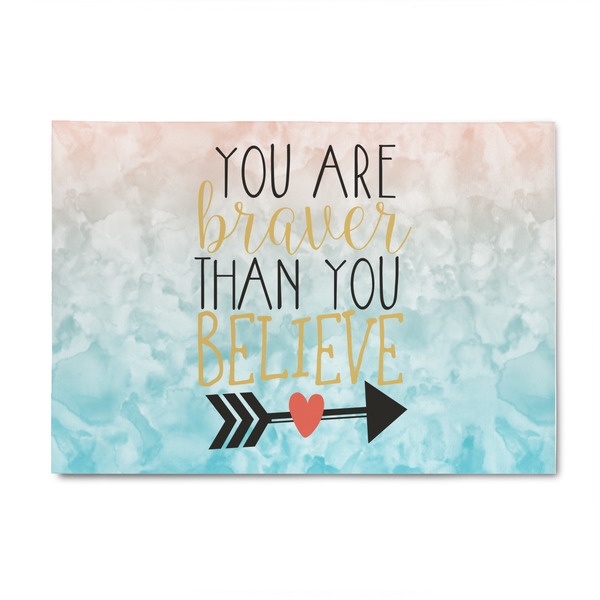 Custom Inspirational Quotes 4' x 6' Indoor Area Rug