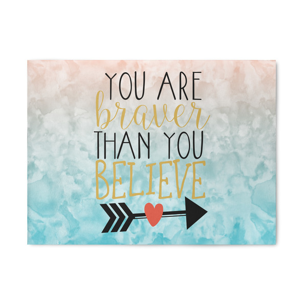 Custom Inspirational Quotes 5' x 7' Patio Rug