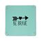 Inspirational Quotes 6" x 6" Teal Leatherette Snap Up Tray - APPROVAL