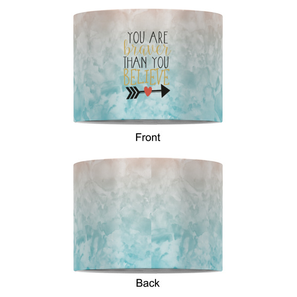 Inspirational Quotes 8" Drum Lampshade - APPROVAL (Fabric)