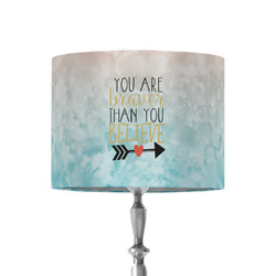 Inspirational Quotes 8" Drum Lamp Shade - Fabric