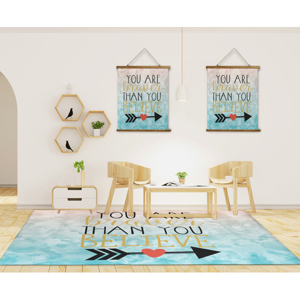 Inspirational Quotes 8'x10' Indoor Area Rugs - IN CONTEXT