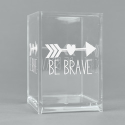 Inspirational Quotes Acrylic Pen Holder