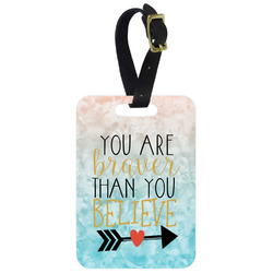Inspirational Quotes Metal Luggage Tag