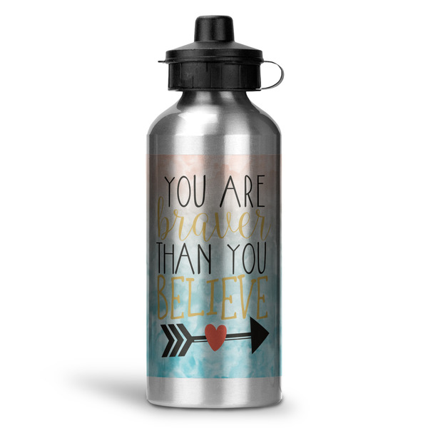 Custom Inspirational Quotes Water Bottle - Aluminum - 20 oz