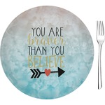 Inspirational Quotes 8" Glass Appetizer / Dessert Plates - Single or Set
