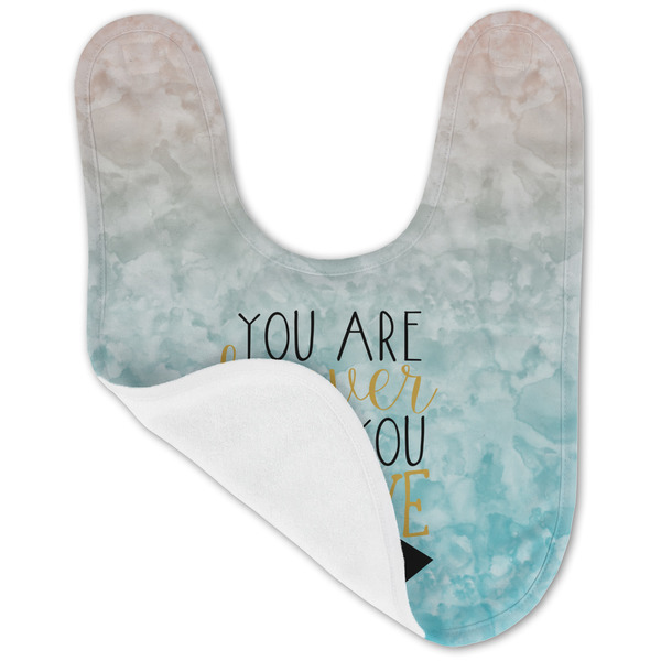 Inspirational Quotes Baby Bib - AFT folded