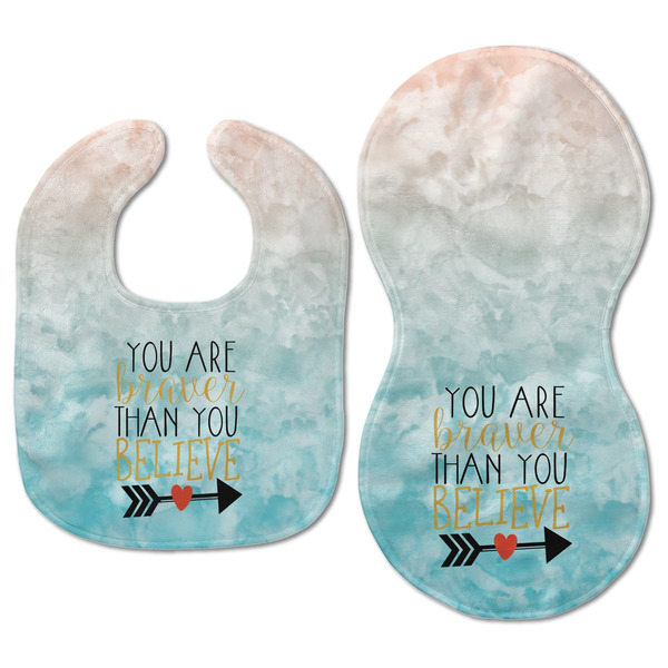 Inspirational Quotes Baby Bib & Burp Set - Approval (new bib & burp)