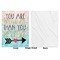 Inspirational Quotes Baby Blanket (Single Sided - Printed Front, White Back)