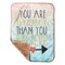Inspirational Quotes Baby Sherpa Blanket - Corner Showing Soft