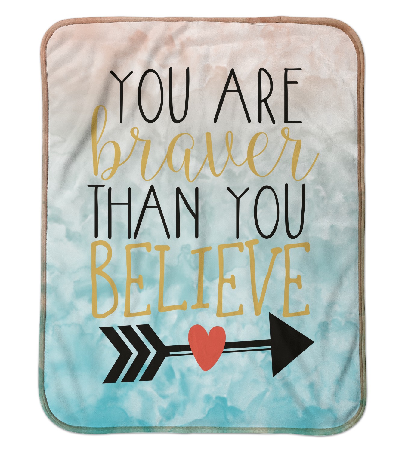 Custom Inspirational Quotes Sherpa Baby Blanket 30" x 40