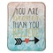 Inspirational Quotes Baby Sherpa Blanket - Flat