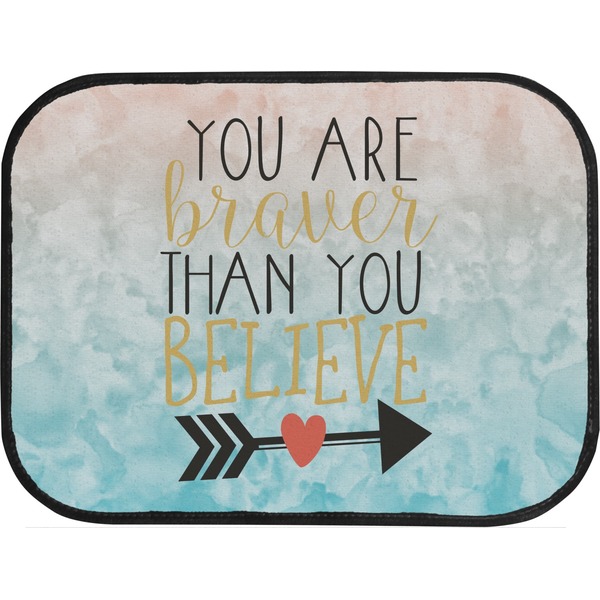Inspirational Quotes Back Seat Car Mat
