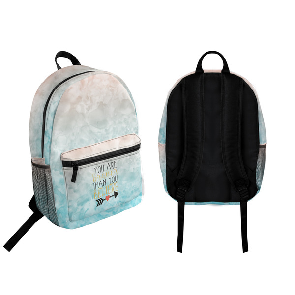 Inspirational Quotes Backpack front and back - Apvl