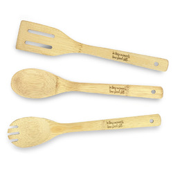 Inspirational Quotes Bamboo Cooking Utensil
