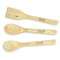 Inspirational Quotes Bamboo Cooking Utensils Set - Single Sided - FRONT
