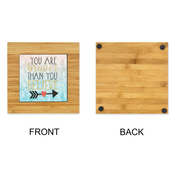 Inspirational Quotes Bamboo Trivet with 6" Tile - APPROVAL