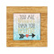 Inspirational Quotes Bamboo Trivet with 6" Tile - FRONT
