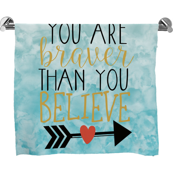 Custom Inspirational Quotes Bath Towel