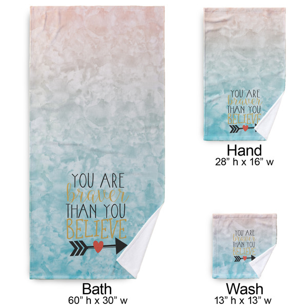 Inspirational Quotes Bath Towel Sets - 3-piece - Approval