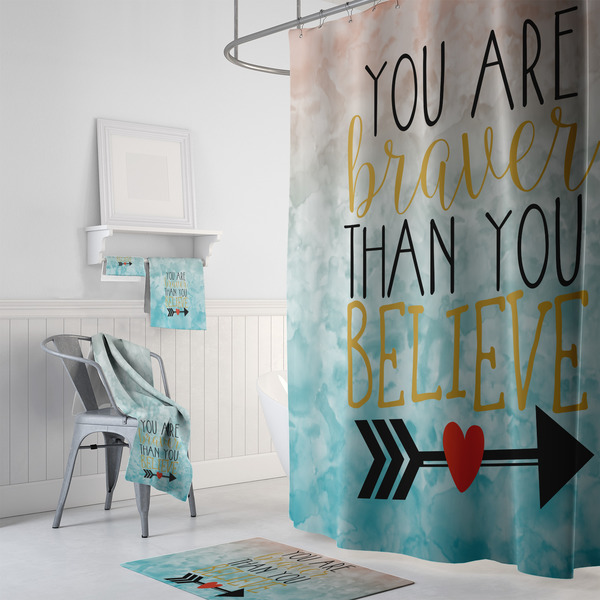 Inspirational Quotes Bath Towel Sets - 3-piece - In Context