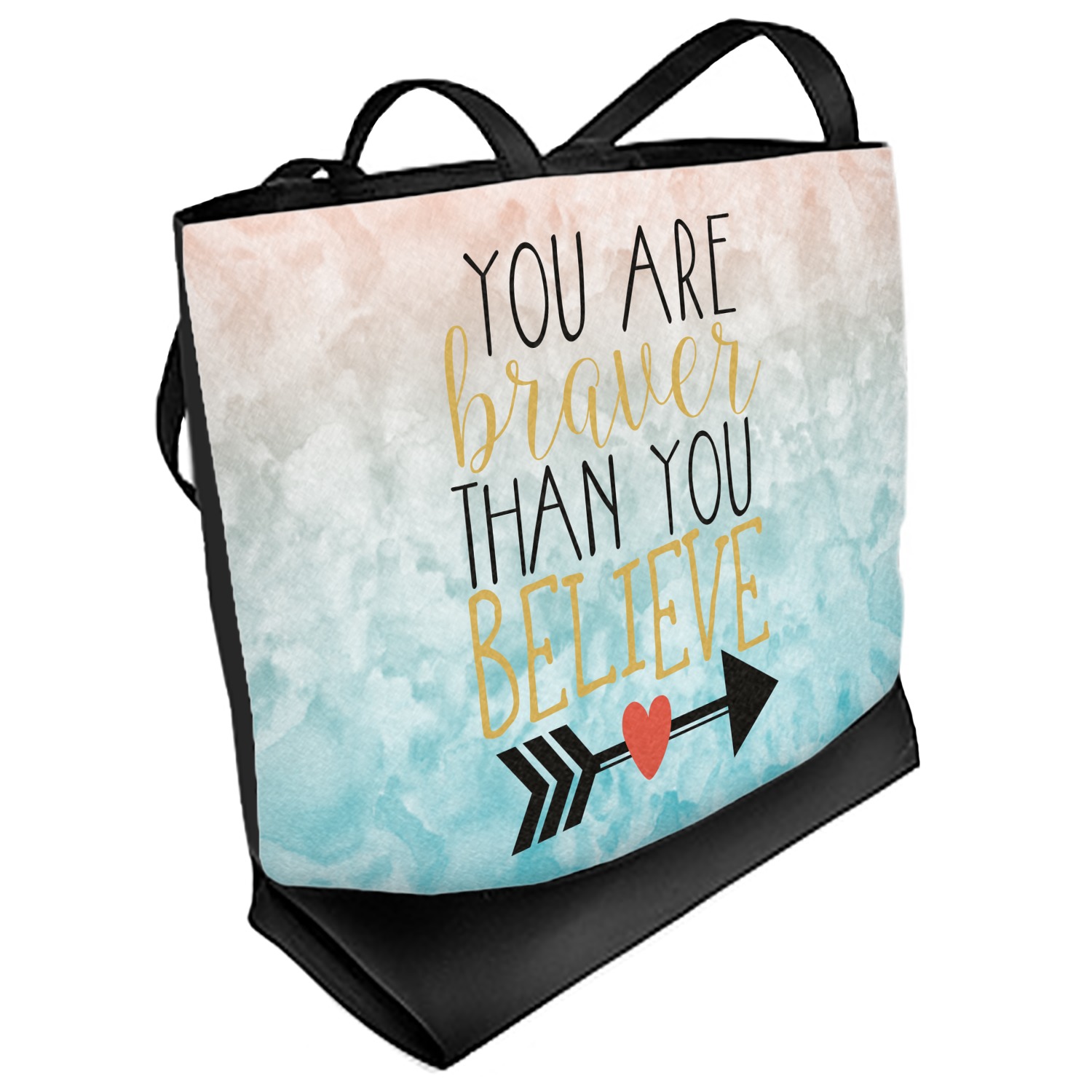 Inspirational Quotes Beach Tote Bag (Personalized) YouCustomizeIt