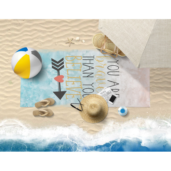 Inspirational Quotes Beach Towel Lifestyle
