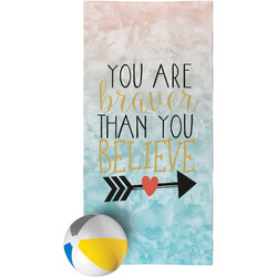 Inspirational Quotes Beach Towel