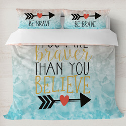 Inspirational Quotes Duvet Cover Set - King