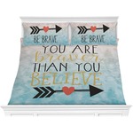 Inspirational Quotes Comforter Set - King