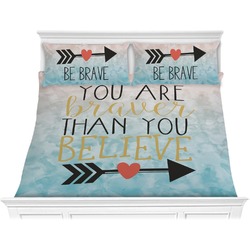 Inspirational Quotes Comforter Set - King